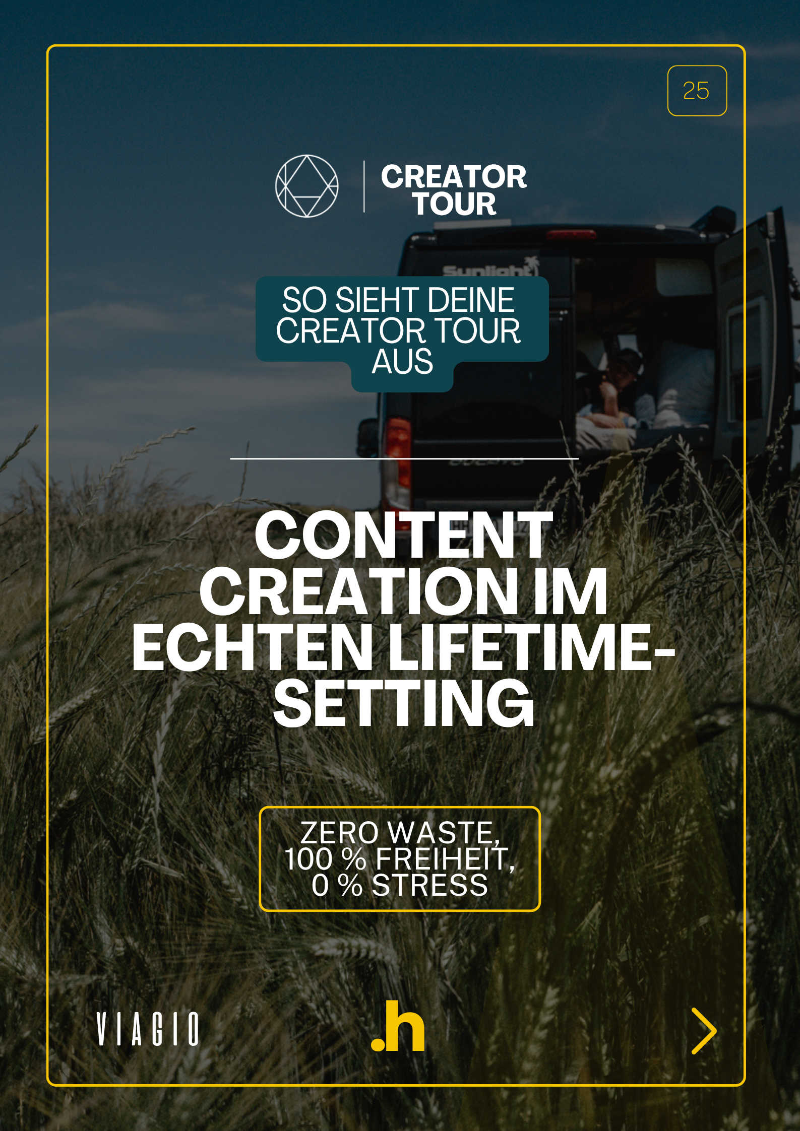 CREATOR TOUR - VIAGIO Nordsee Kooperation Camper Reisen Blogger Influencer