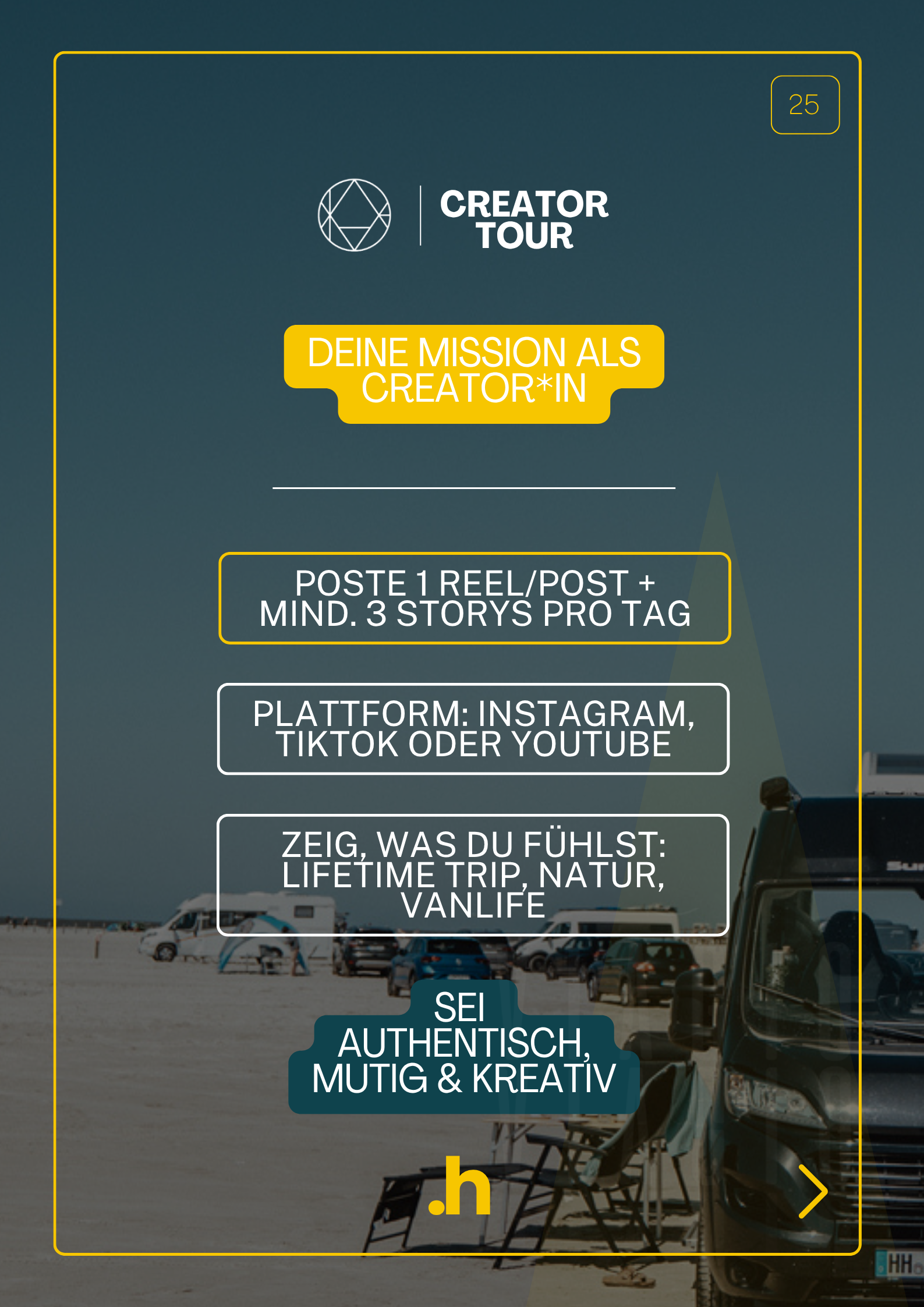 CREATOR TOUR - VIAGIO Nordsee Kooperation Camper Reisen Blogger Influencer