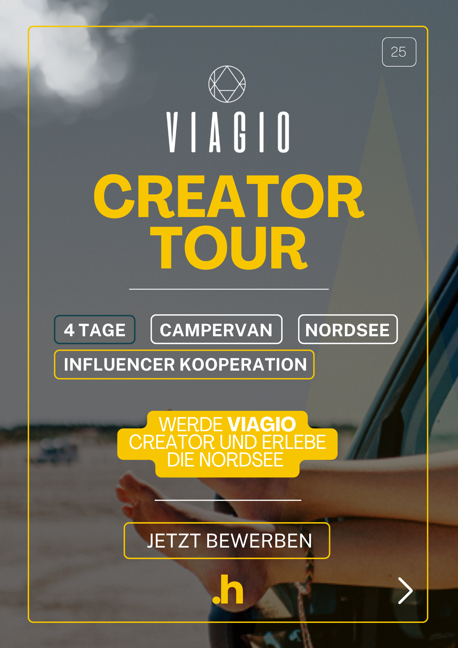 CREATOR TOUR - VIAGIO Nordsee Kooperation Camper Reisen Blogger Influencer